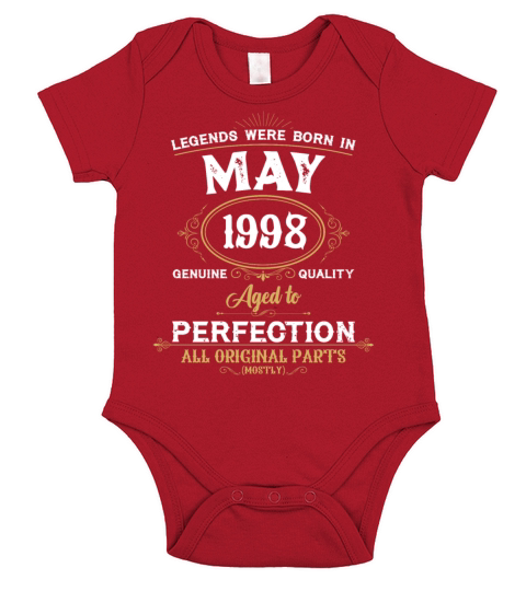 Legends Were Born In May 1985 Short Sleeve Baby One-Piece