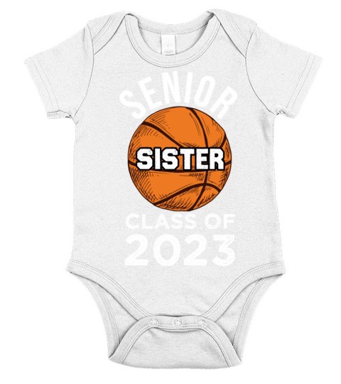 Senior Mom Class of 2023 Parent Basketball Short Sleeve Baby One-Piece