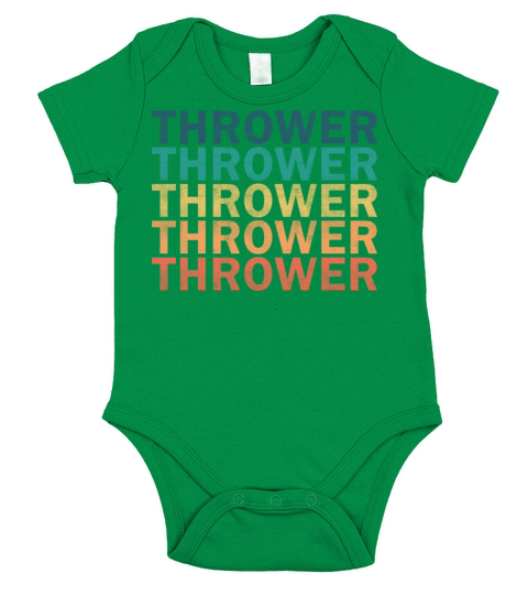 Thrower Name T Shirt - Thrower Vintage Retro Name Short Sleeve Baby One-Piece