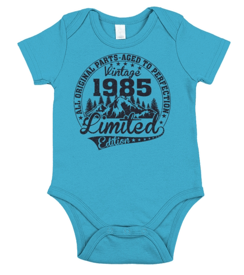 Vintage 1985 Short Sleeve Baby One-Piece
