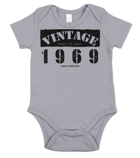 Vintage Classic 1969 54th Birthday - 54 Years Old Short Sleeve Baby One-Piece