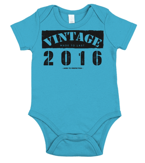 Vintage Classic 2016 7th Birthday - 7 Years Old Short Sleeve Baby One-Piece