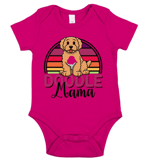 Womens Doodle Mama Labradoodle Goldendoodle Short Sleeve Baby One-Piece