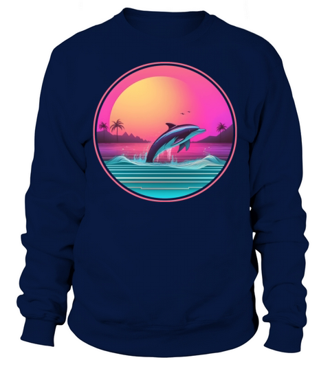 80s 90s Style Dolphin Vintage Sweatshirt Unisex