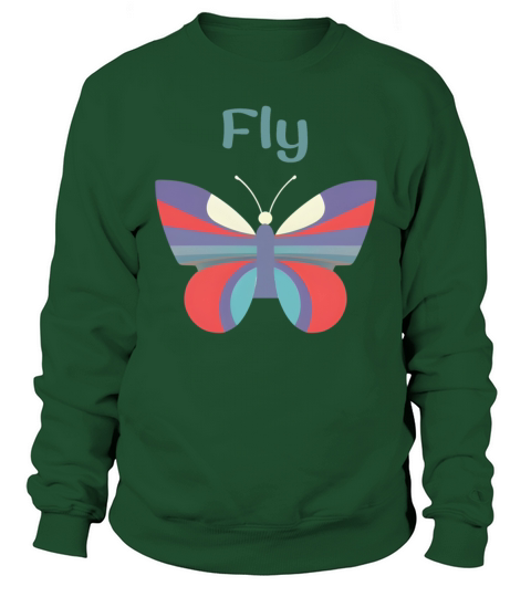butterfly pattern Sweatshirt Unisex