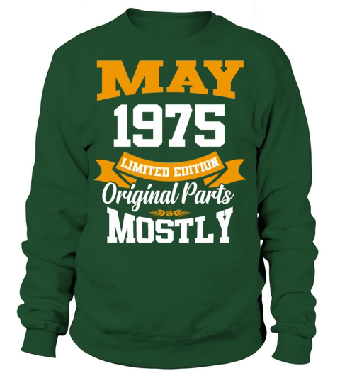 May 1975 Vintage Birthday Present Sweatshirt Unisex