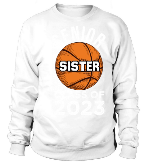 Senior Mom Class of 2023 Parent Basketball Sweatshirt Unisex