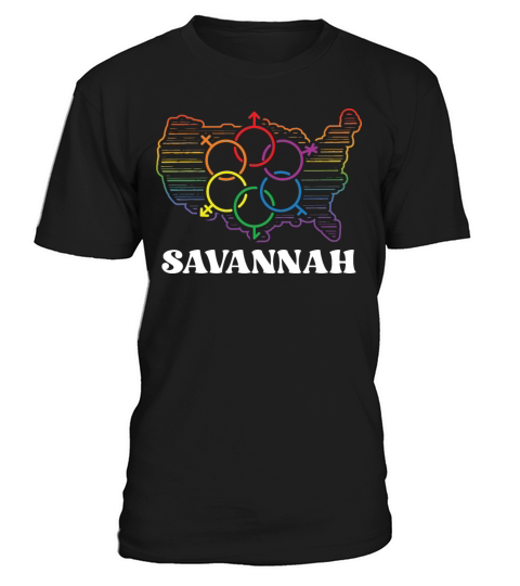 Savannah Pride Flag Pride Month LGBTQ Flag LGBT Co T-Shirt Unisex