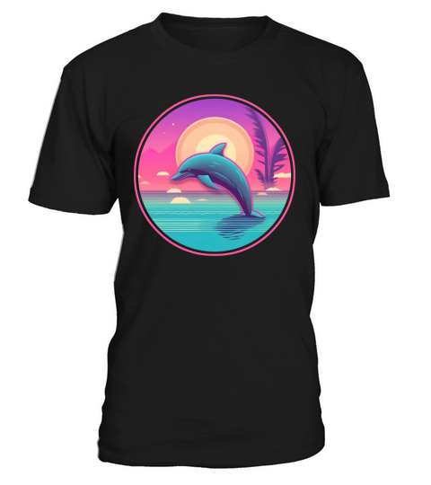 Vintage 80s 90s Nostalgic Dolphin Lovers T-Shirt Unisex
