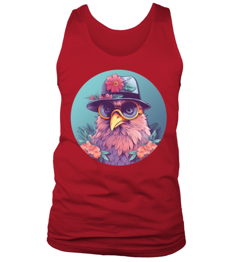 Retro 80s 90s Chicken Vintage Tank Top Unisex
