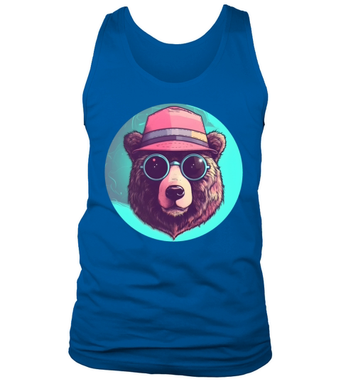 Vintage 80s 90s Style for Bear Lovers Tank Top Unisex