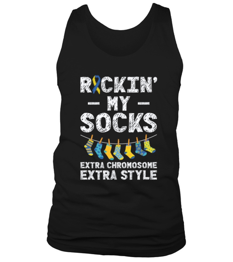 World Down Syndrome Day Awareness Rocking Socks Tank Top Unisex
