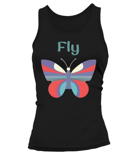 butterfly pattern Tank top Woman