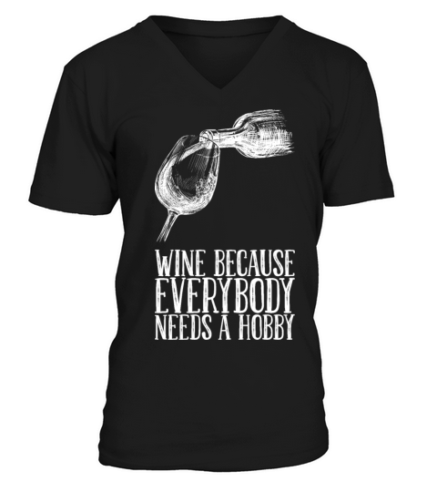 Drinking Wine Red Wine Gift V-Neck T-shirt