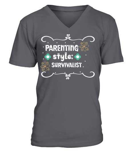 Parenting style Survivalist V-Neck T-shirt