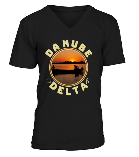 Travel to Romania Danube Delta summertime vintage V-Neck T-shirt