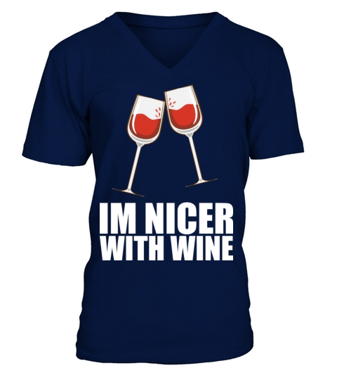 Wine Alcohol V-Neck T-shirt