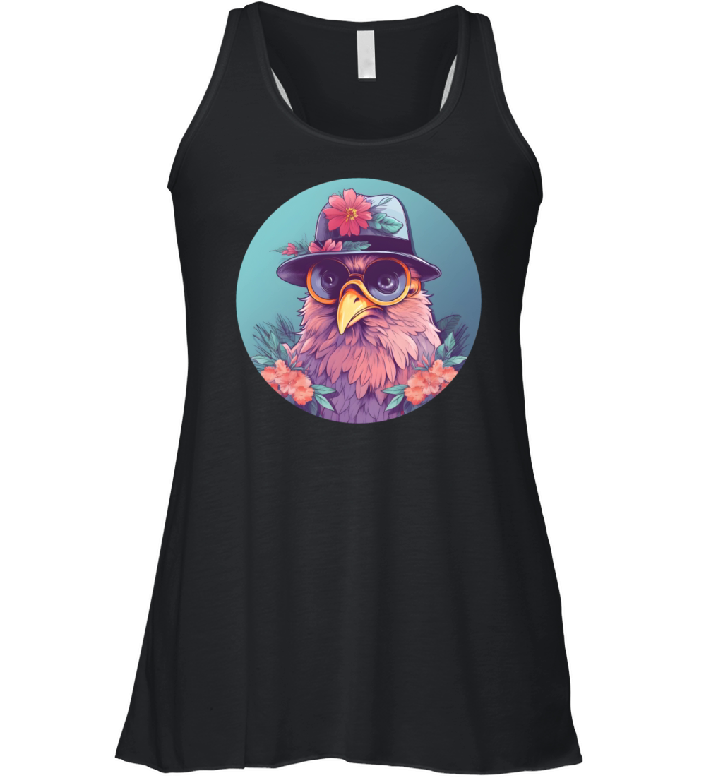 Retro 80s 90s Chicken Vintage Women's Flowy Tank Top
