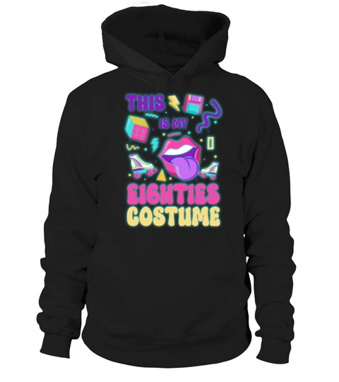 Fluorescent Colors Vintage Cassette Eighties Hoodie Unisex