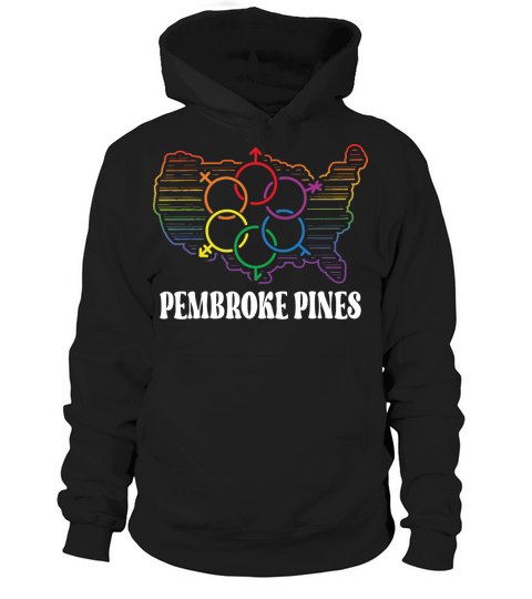 Pembroke Pines Pride Month Pride Flag LGBT Communi Hoodie Unisex