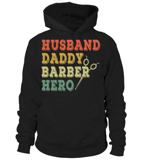 Vintage Barber Daddy Best Dad Happy Fathers Day Hoodie Unisex
