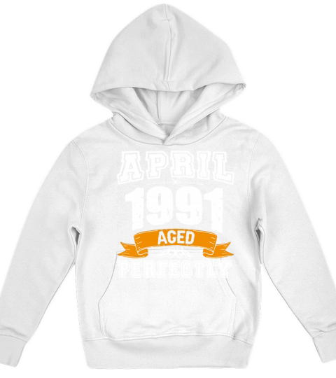 April 1991 Vintage Birthday Present Kids Hoodie