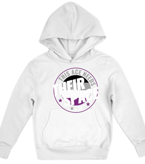 Asexual This Ace Needs Their Space Funny LGBT Kids Hoodie