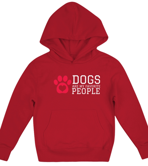 Dogs Are My Favorite People Kids Hoodie