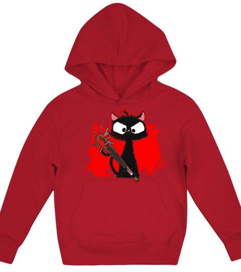 Halloween Retro Cat Vintage Cat Kids Hoodie