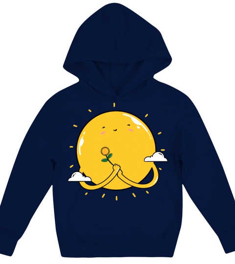 Sun And Flower Kids Hoodie