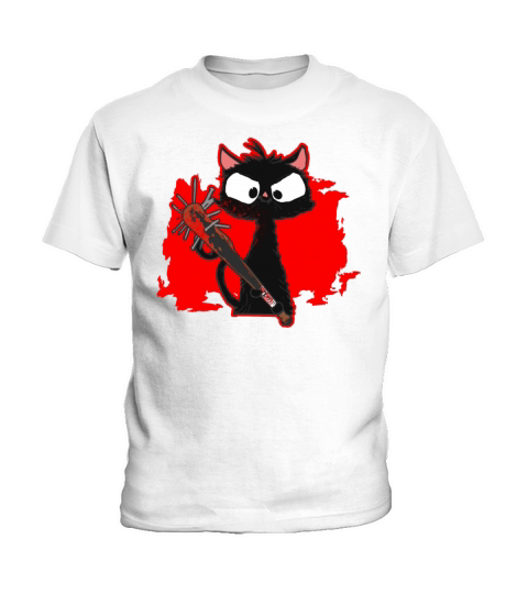 Halloween Retro Cat Vintage Cat Kids T-Shirt