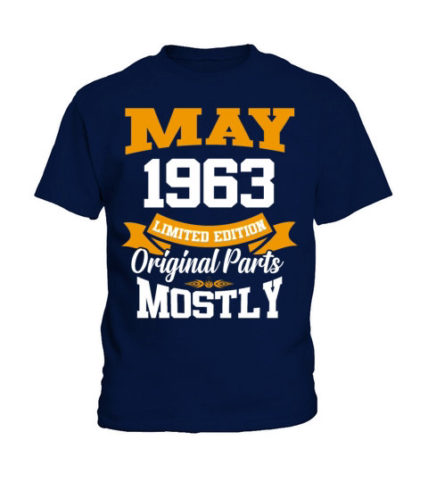 May 1963 Vintage Birthday Present Kids T-Shirt