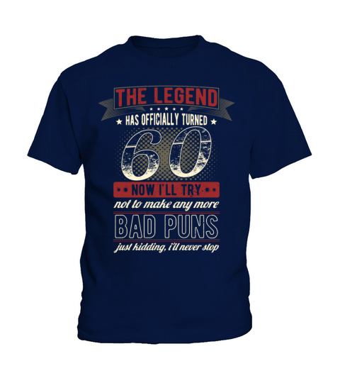 The Legend Officially 60 Years Old 60th Birthday Kids T-Shirt