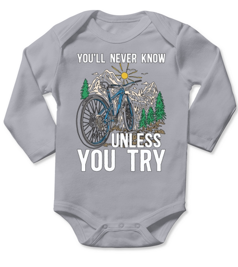 Bicycle Youll Never Know Unless Bicycling Cyclist Long Sleeve Baby One-Piece
