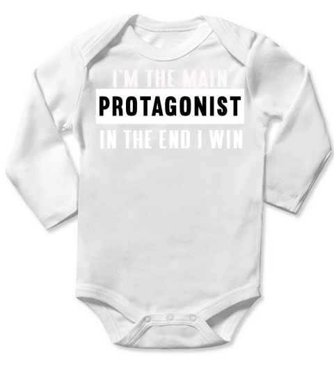 Im the main protagonist in the end I win Long Sleeve Baby One-Piece