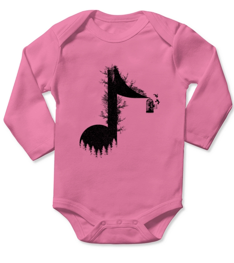 Minimalist Music Life for listen to song of Nature Long Sleeve Baby One-Piece