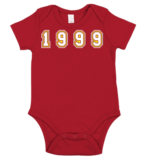 1999 Year Number Short Sleeve Baby One-Piece