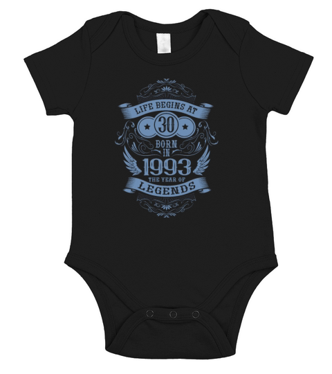 30th Birthday Gifts Vintage 1993 Birthday Sayings Short Sleeve Baby One-Piece