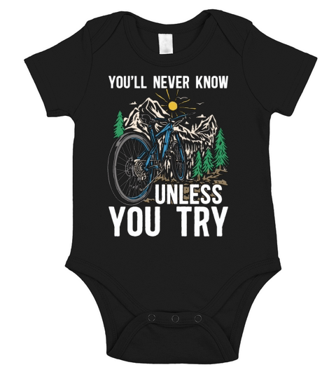 Bicycle Youll Never Know Unless Bicycling Cyclist Short Sleeve Baby One-Piece