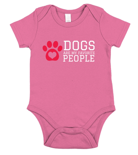 Dogs Are My Favorite People Short Sleeve Baby One-Piece