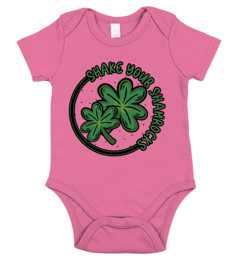 Funny Irish Saint Patricks Day Shake Your Short Sleeve Baby One-Piece