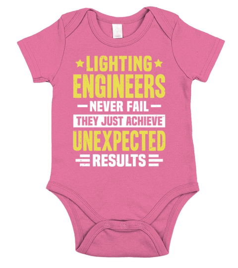 Lighting Engineer Engineering Funny Design Never F Short Sleeve Baby One-Piece
