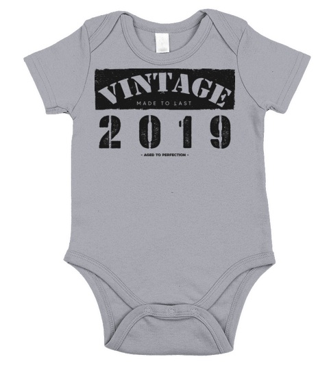 Vintage Classic 2019 4th Birthday - 4 Years Old Short Sleeve Baby One-Piece