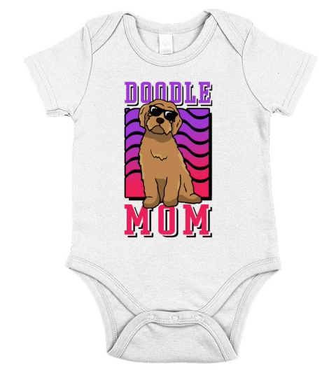 Womens Doodle Mom Labradoodle Goldendoodle Short Sleeve Baby One-Piece