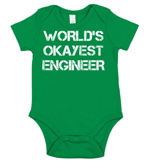 World’s Okayest Engineer Short Sleeve Baby One-Piece