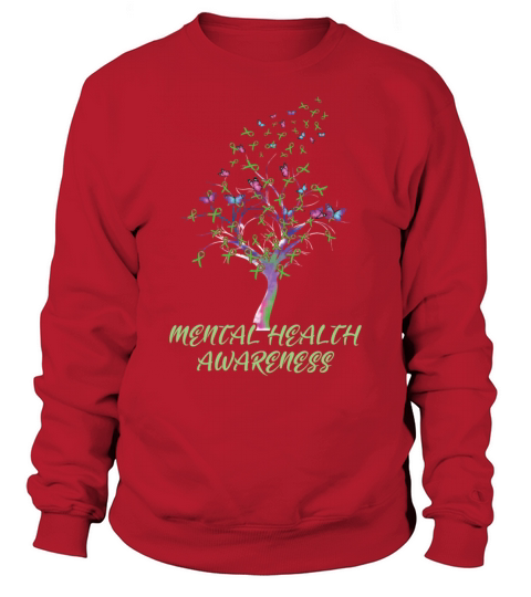 Mental Health Awareness Month In May Green Sweatshirt Unisex