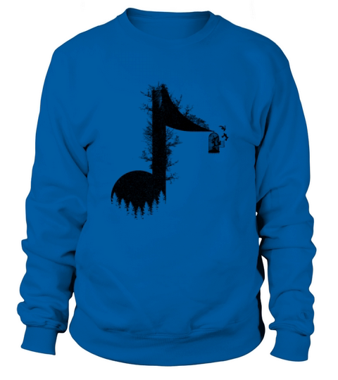 Minimalist Music Life for listen to song of Nature Sweatshirt Unisex