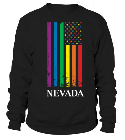 Nevada Pride Month Pride Flag LGBT Community LGBTQ Sweatshirt Unisex