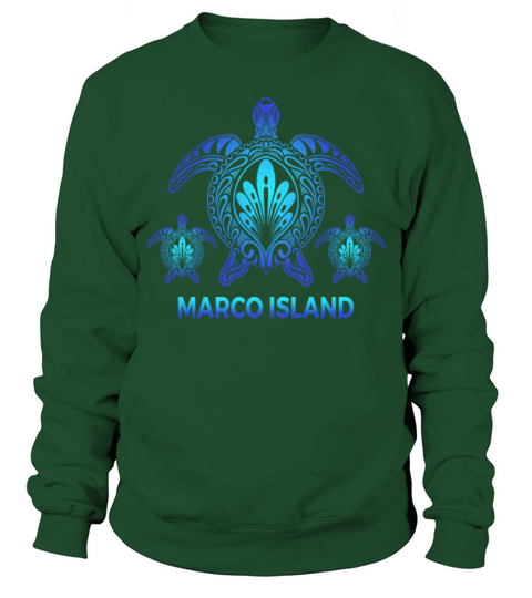 Vintage Marco Island Florida FL Turtle Souvenirs Sweatshirt Unisex