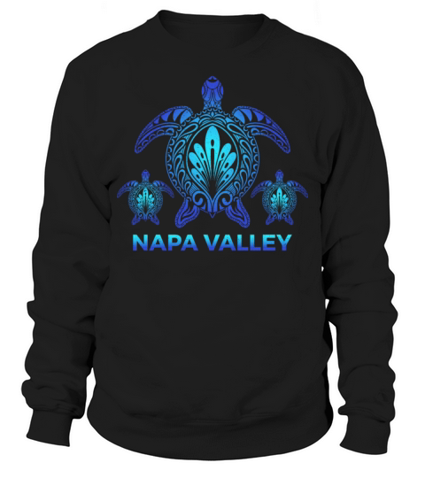 Vintage Napa Valley California CA Turtle Souvenirs Sweatshirt Unisex
